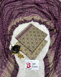 3 Piece Printed Pista Green Color Unstitched Suit I Bin Saeed