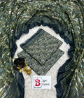 3 Piece Printed MultiColor Unstitched Suit I Bin Saeed