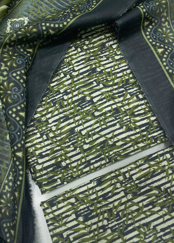 3 Piece Printed MultiColor Unstitched Suit I Bin Saeed