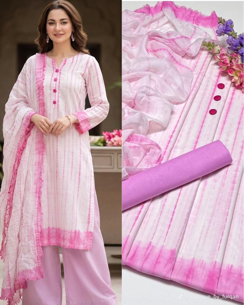 3 Piece Baby Pink Color Suit Tie n Die