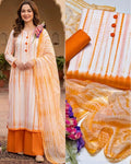 3 Piece Orange Color Suit Tie n Die