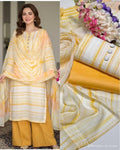 3 Piece Yellow Color Suit Tie n Die