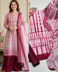 3 Piece Mahroon Color Suit Tie n Die