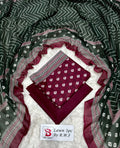 3 Piece Printed Mahroon Color Unstitched Suit I Bin Saeed